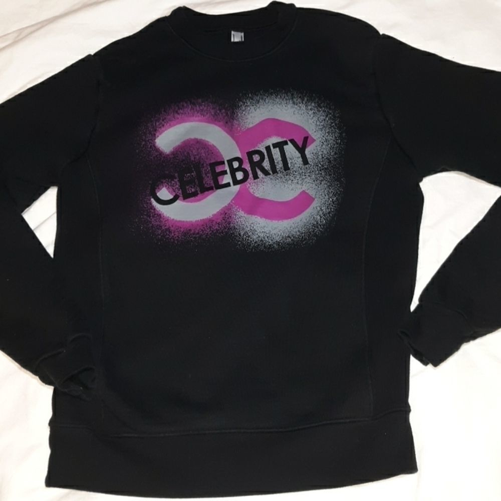 Celebrity 2 C's Thick Sweatshirt‎ Size Small Black